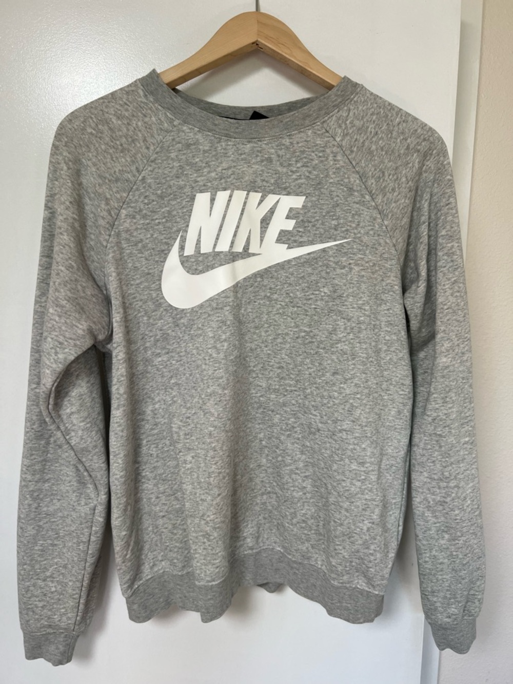 Nike Grey Crewneck Sweatshirt with White Logo